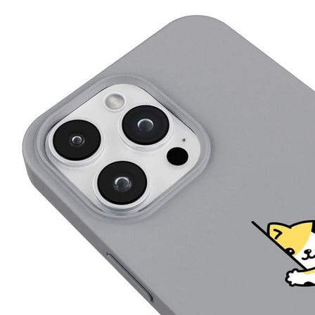iPhone 16 Pro Gri Lansman Renkli Silikon Cat Lover Kedi Tasarımlı Kılıf