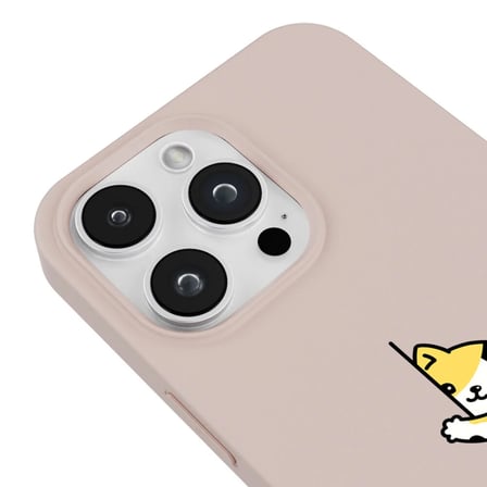 iPhone 15 Pro Pudra Lansman Renkli Silikon Cat Lover Kedi Tasarımlı Kılıf