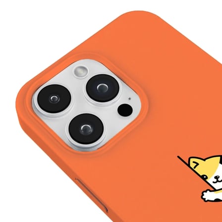 iPhone 11 Pro Turuncu Lansman Renkli Silikon Cat Lover Kedi Tasarımlı Kılıf