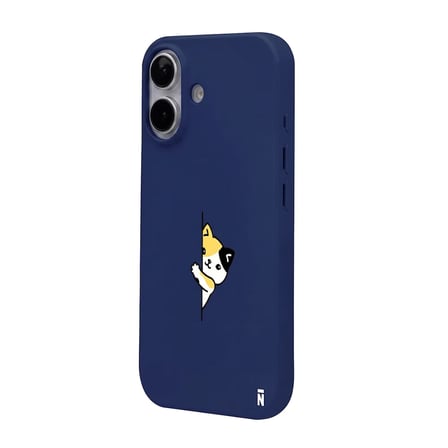 iPhone 17 Lacivert Lansman Renkli Silikon Cat Lover Kedi Tasarımlı Kılıf