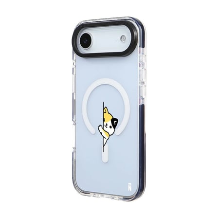 iPhone 17 Air Yanları Siyah Magsafe Arty Şeffaf Cat Lover Kedi Tasarımlı Premium Kılıf