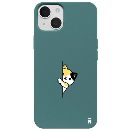 iPhone 15 Haki Lansman Renkli Silikon Cat Lover Kedi Tasarımlı Kamera Korumalı Telefon Kılıf