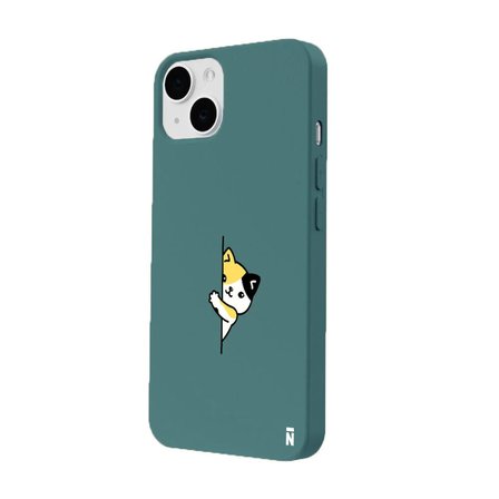 iPhone 12 Haki Lansman Renkli Silikon Cat Lover Kedi Tasarımlı Kamera Korumalı Telefon Kılıf