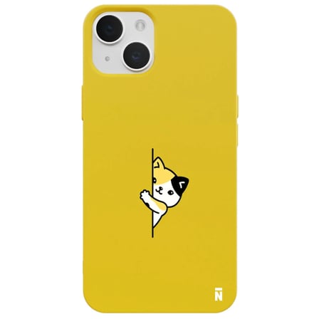 iPhone 12 Sarı Lansman Renkli Silikon Cat Lover Kedi Tasarımlı Kamera Korumalı Telefon Kılıf