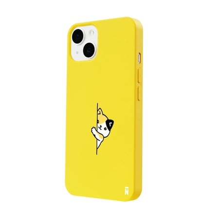 iPhone 12 Sarı Lansman Renkli Silikon Cat Lover Kedi Tasarımlı Kamera Korumalı Telefon Kılıf