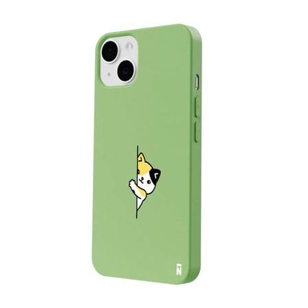 iPhone 11 Yeşil Lansman Renkli Silikon Cat Lover Kedi Tasarımlı Kamera Korumalı Telefon Kılıf