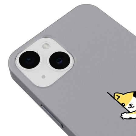 iPhone 14 Plus Gri Lansman Renkli Silikon Cat Lover Kedi Tasarımlı Kamera Korumalı Telefon Kılıf