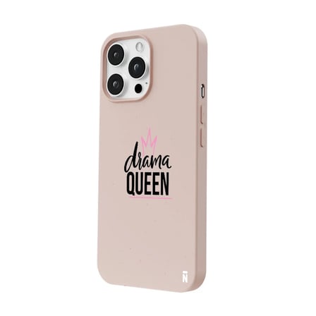 iPhone 15 Pro Max Pudra Lansman Renkli Silikon Drama Queen Tasarımlı Premium Kılıf