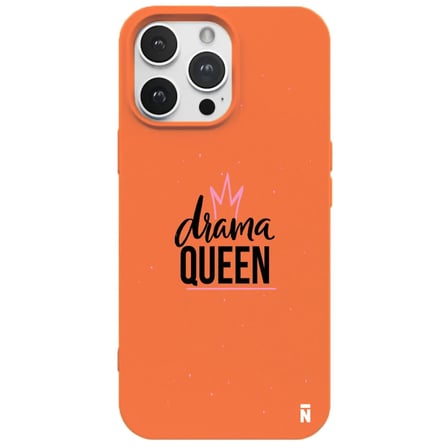 iPhone 13 Pro Max Turuncu Lansman Renkli Silikon Drama Queen Tasarımlı Premium Kılıf