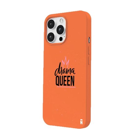 iPhone 12 Pro Max Turuncu Lansman Renkli Silikon Drama Queen Tasarımlı Premium Kılıf