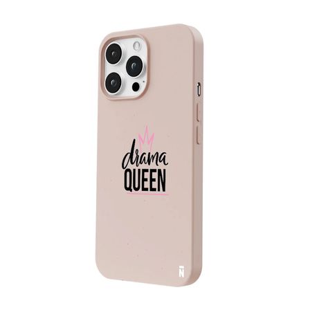 iPhone 12 Pro Max Pudra Lansman Renkli Silikon Drama Queen Tasarımlı Premium Kılıf