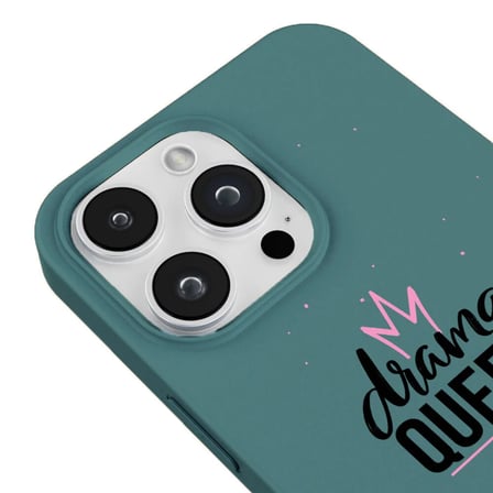 iPhone 11 Pro Max Haki Lansman Renkli Silikon Drama Queen Tasarımlı Premium Kılıf