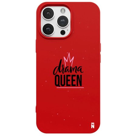iPhone 13 Pro Kırmızı Lansman Renkli Silikon Drama Queen Tasarımlı Premium Kılıf