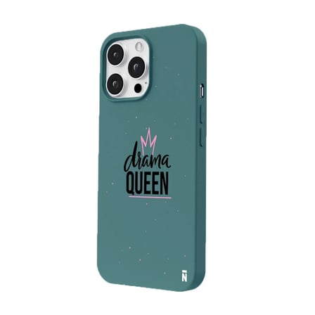 iPhone 12 Pro Haki Lansman Renkli Silikon Drama Queen Tasarımlı Premium Kılıf