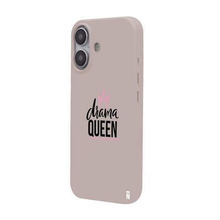 iPhone 16 Plus Pudra Lansman Renkli Silikon Drama Queen Tasarımlı Premium Kılıf