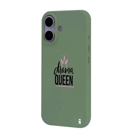 iPhone 16 Yeşil Lansman Renkli Silikon Drama Queen Tasarımlı Premium Kılıf