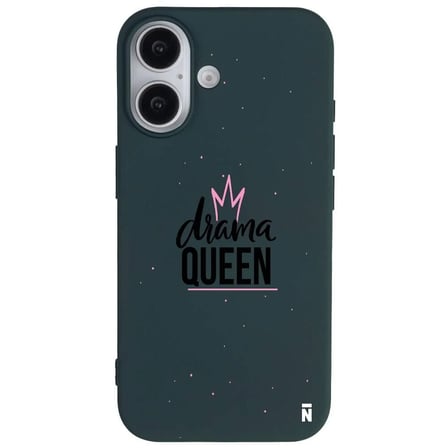 iPhone 16 Haki Lansman Renkli Silikon Drama Queen Tasarımlı Premium Kılıf