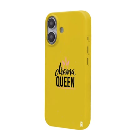 iPhone 16 Sarı Lansman Renkli Silikon Drama Queen Tasarımlı Premium Kılıf