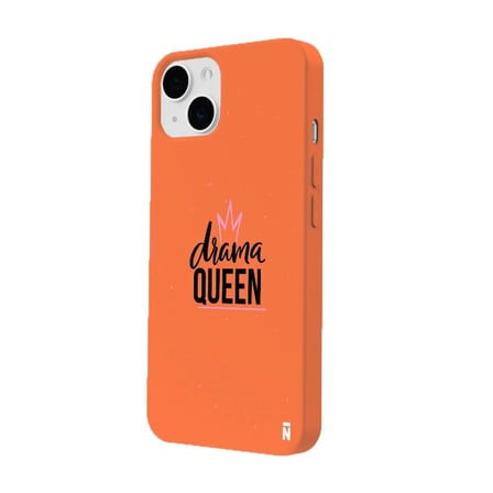 iPhone 11 Turuncu Lansman Renkli Silikon Drama Queen Tasarımlı Kamera Korumalı Telefon Kılıf