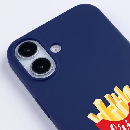 iPhone 17 Lacivert Lansman Renkli Silikon New Year Kedi Tasarımlı Premium Kılıf