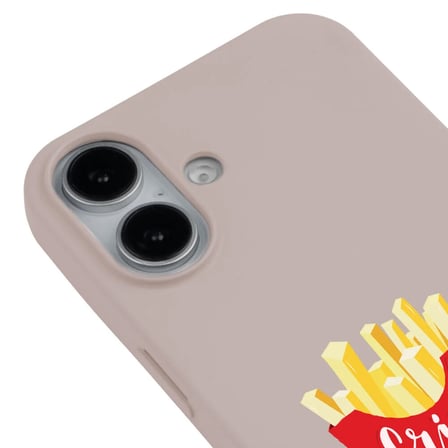 iPhone 16 Pudra Lansman Renkli Silikon New Year Kedi Tasarımlı Premium Kılıf