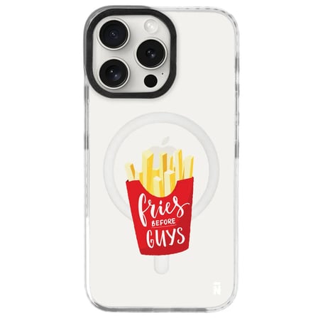 iPhone 16 Pro Max Yanları Beyaz Magsafe Arty Şeffaf New Year Kedi Tasarımlı Premium Kılıf