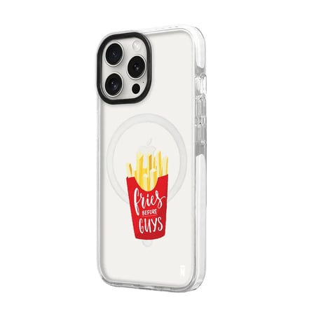 iPhone 16 Pro Max Yanları Beyaz Magsafe Arty Şeffaf New Year Kedi Tasarımlı Premium Kılıf