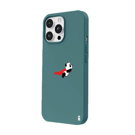 iPhone 16 Pro Max Haki Lansman Renkli Silikon Fliying Panda Tasarımlı Premium Kılıf
