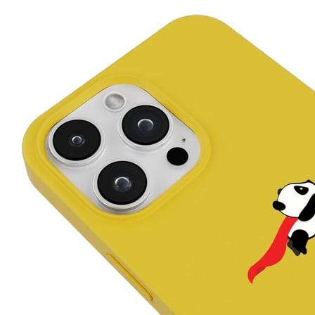 iPhone 16 Pro Max Sarı Lansman Renkli Silikon Fliying Panda Tasarımlı Premium Kılıf