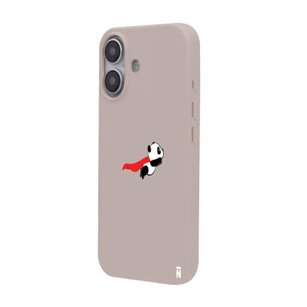 iPhone 16 Pudra Lansman Renkli Silikon Fliying Panda Tasarımlı Premium Kılıf