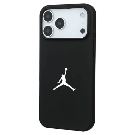 iPhone 17 Pro Max Siyah Lansman Renkli Silikon Premium Basketbol Kılıf