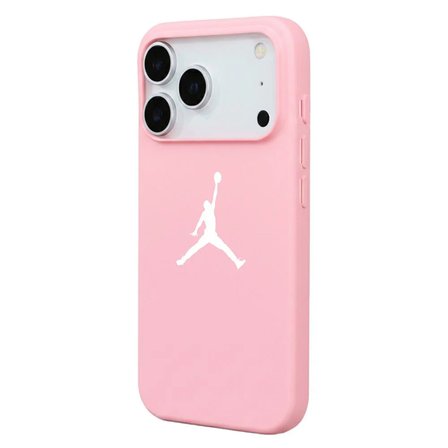 iPhone 17 Pro Pembe Lansman Renkli Silikon Premium Basketbol Kılıf
