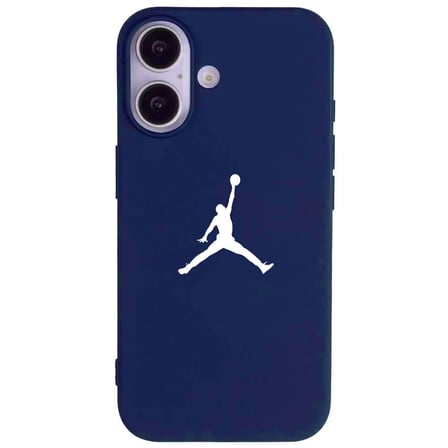 iPhone 17 Lacivert Lansman Renkli Silikon Premium Basketbol Kılıf
