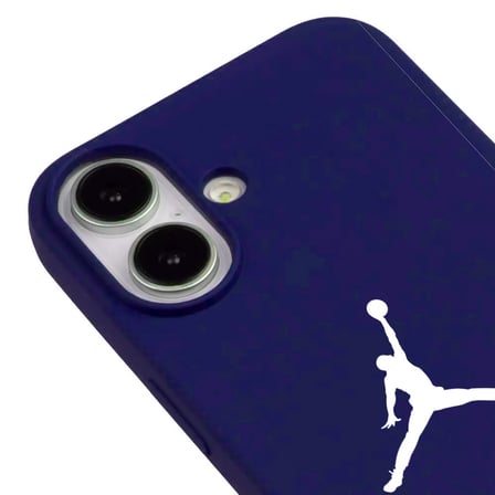 iPhone 17 Lacivert Lansman Renkli Silikon Premium Basketbol Kılıf