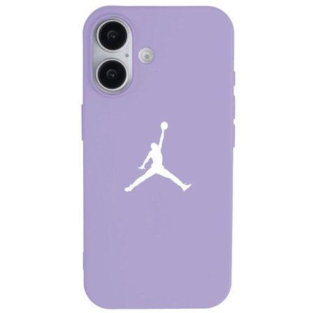 iPhone 17 Lila Lansman Renkli Silikon Premium Basketbol Kılıf
