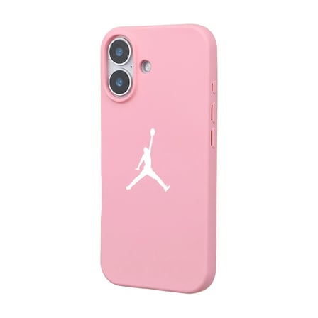 iPhone 17 Pembe Lansman Renkli Silikon Premium Basketbol Kılıf