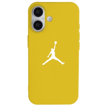 iPhone 16 Plus Sarı Lansman Renkli Silikon Premium Basketbol Kılıf