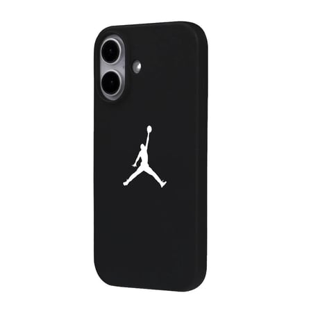 iPhone 16 Plus Siyah Lansman Renkli Silikon Premium Basketbol Kılıf