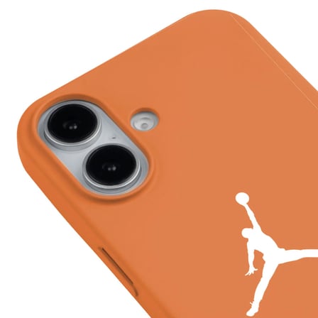 iPhone 16 Plus Turuncu Lansman Renkli Silikon Premium Basketbol Kılıf