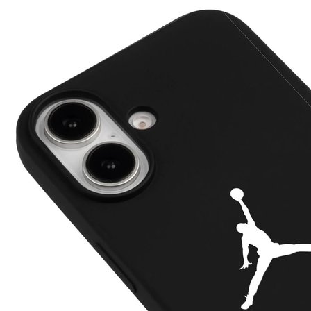iPhone 16 Siyah Lansman Renkli Silikon Premium Basketbol Kılıf