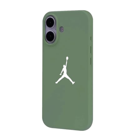 iPhone 16 Yeşil Lansman Renkli Silikon Premium Basketbol Kılıf