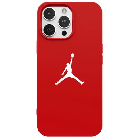 iPhone 12 Pro Max Kırmızı Lansman Renkli Silikon Premium Basketbol Kılıf