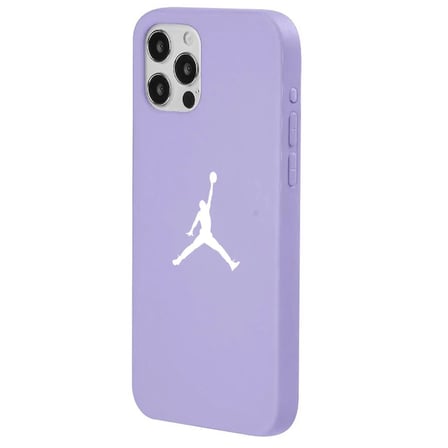 iPhone 12 Pro Lila Lansman Renkli Silikon Premium Basketbol Kılıf
