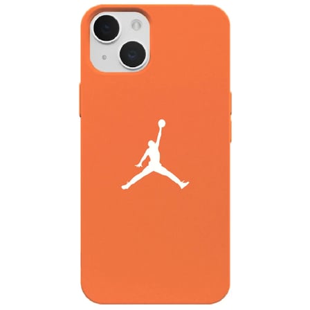 iPhone 14 Turuncu Lansman Renkli Silikon Premium Basketbol Kılıf