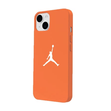 iPhone 14 Turuncu Lansman Renkli Silikon Premium Basketbol Kılıf