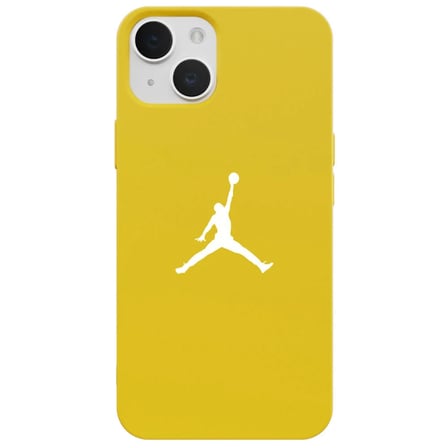 iPhone 14 Plus Sarı Lansman Renkli Silikon Premium Basketbol Kılıf