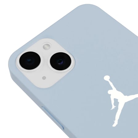 iPhone 14 Mavi Lansman Renkli Silikon Premium Basketbol Kılıf