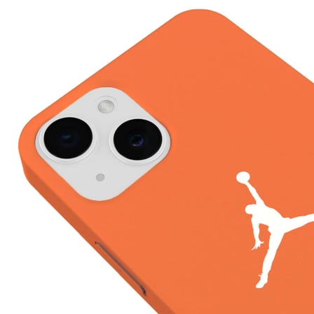 iPhone 13 Turuncu Lansman Renkli Silikon Premium Basketbol Kılıf