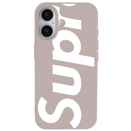 iPhone 16 Plus Pudra Lansman Sup Tasarımlı Renkli Silikon Kılıfı