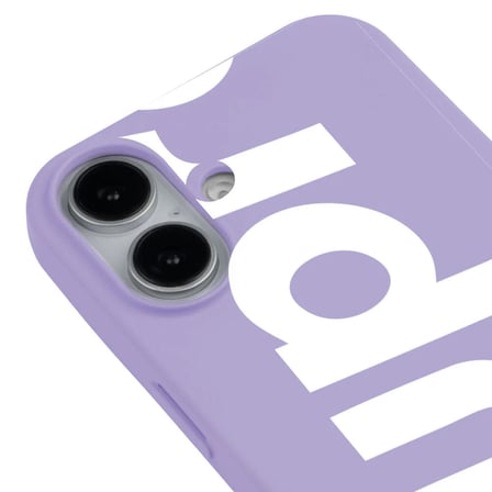 iPhone 16 Lila Lansman Sup Tasarımlı Renkli Silikon Kılıfı